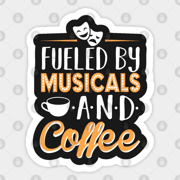 Musicals and Coffee Sticker by KsuAnn